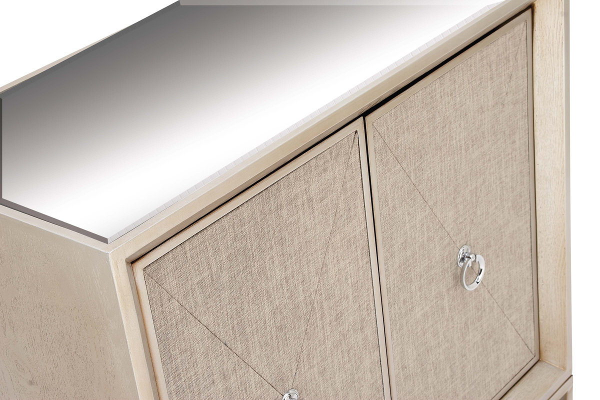 2 Door Wood and Metal Mirror Accent & Reviews AllModern